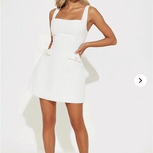 Fashion Nova White Mini Dress